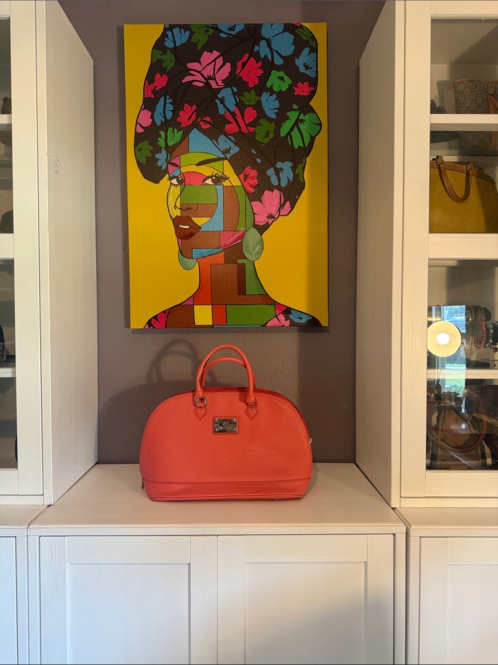 Coral Dome Satchel Handbag - Unbranded